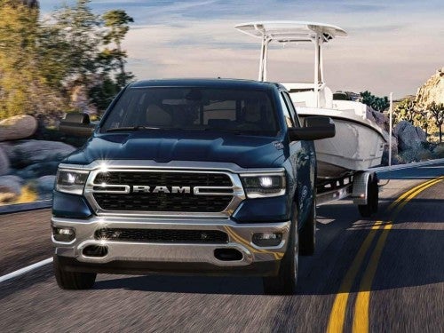 2024 RAM 1500 towing a boat